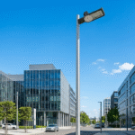 Outdoor LED flood light for street and garden lighting