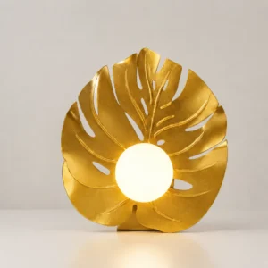  Golden Monstera Leaf Wall Sconce Light - LL.D3235 W.F